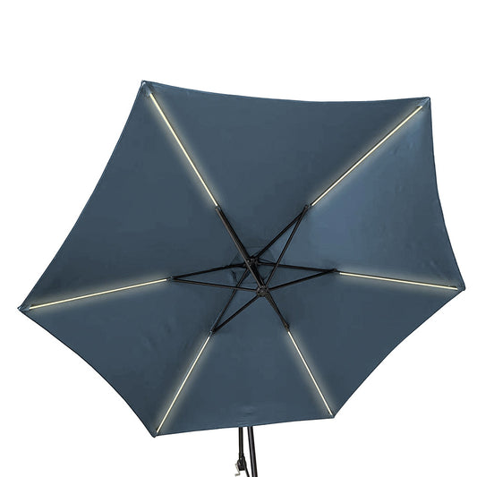 Furniture of America - Glam Cantilever Umbrella w/ LED in Dark Sapphire - GM-3003DS View 2