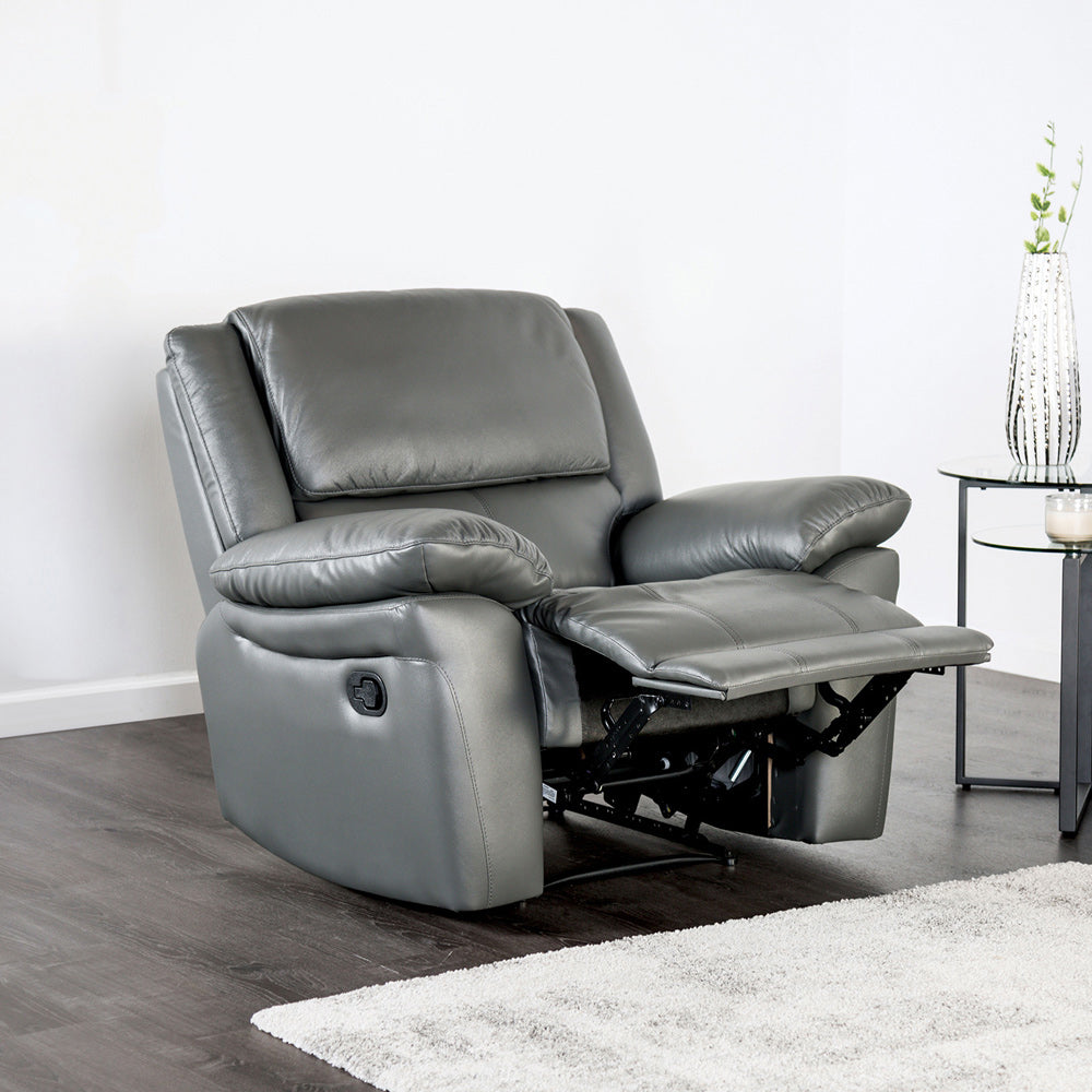 Furniture of America - Glarus Recliner Chair in Dark Gray - FM69003DG-CH-M View 1