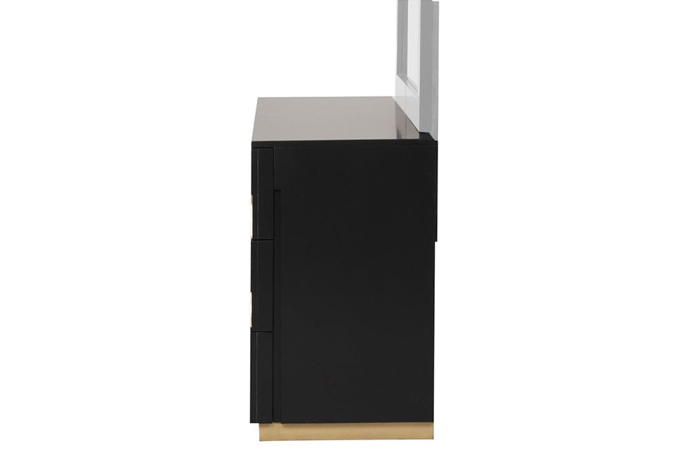 Furniture of America - Goldsberg Dresser in Black/Gold - FM7425BK-D View 4