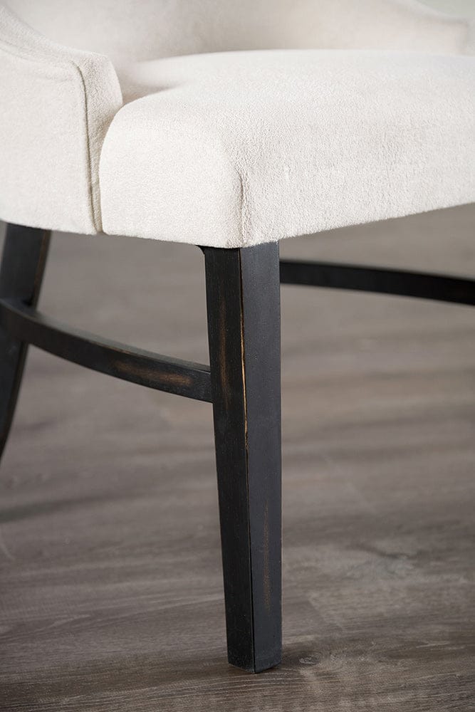 Furniture of America - Gosport Arm Chair Set of 2 in Black/Beige - FM3200BK-AC-2PK View 2