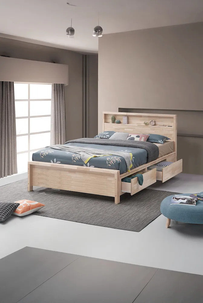 Furniture of America - Grange - Full Bed, White Wash - FM7109WH-F-BED view 2