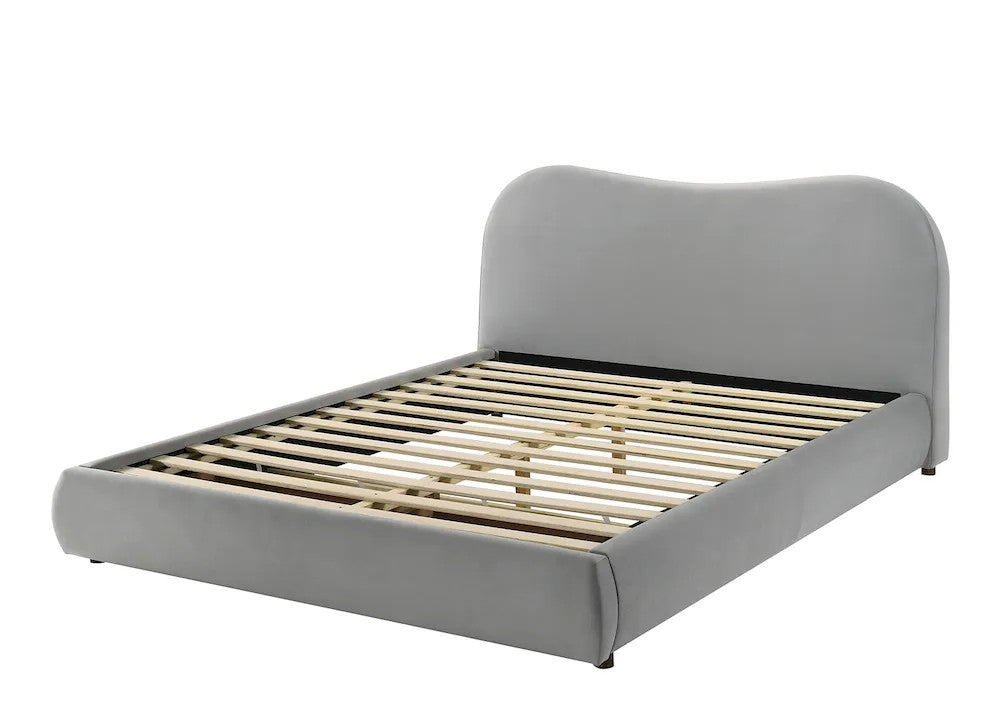 Furniture of America - Grimsby - E. King Bed, Light Gray Velvet - FM72019LG-EK-BED view 4