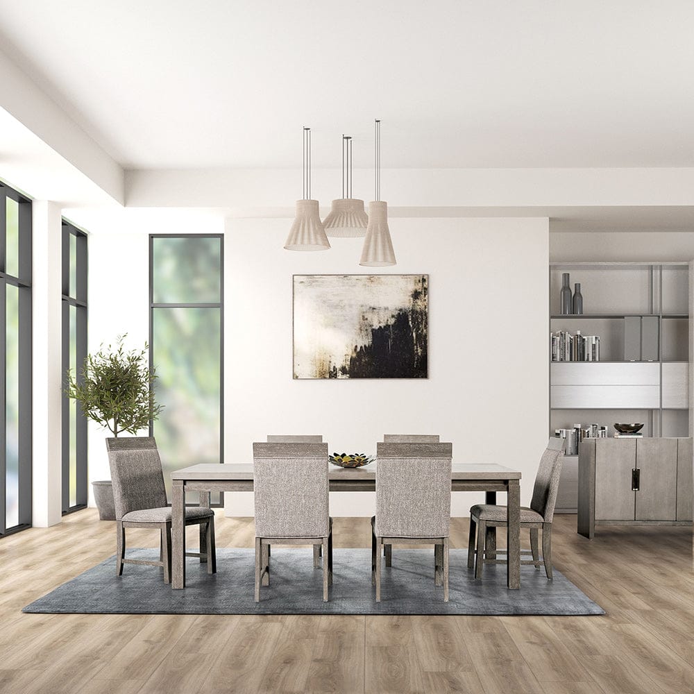 Furniture of America - Gristalt Dining Table in Gray/Stone Gray - FM3597GY-T View 2