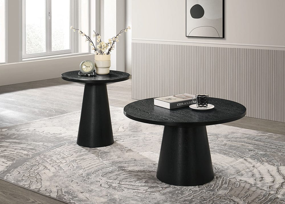 Furniture of America - Halewood End Table in Black - FM4222BK-E-PK View 2