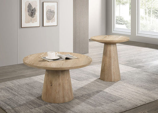 Furniture of America - Halewood End Table in Oak - FM4222NT-E-PK View 2