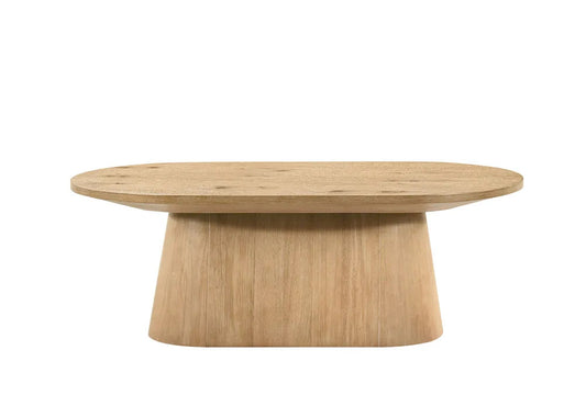 Furniture of America - Halewood - Oval Cocktail Table - Oak - FM4222AK-CO-PK view 2