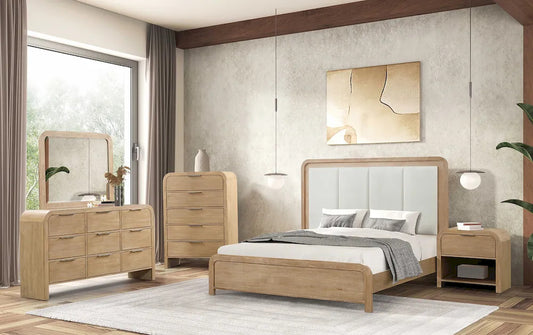 Furniture of America - Handforth - 4 Pc. Queen Bedroom Set w/ 2NS - FM7705NT-Q-5PC-2NS view 2