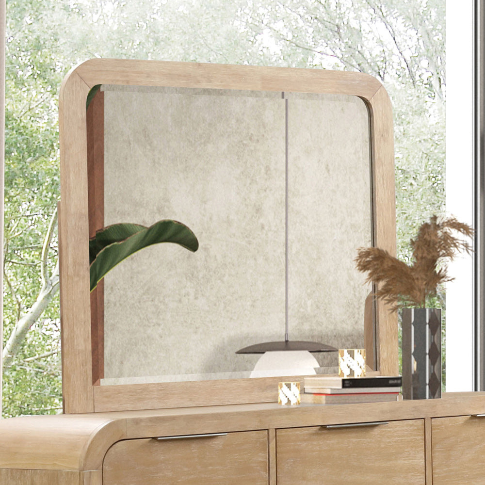 Furniture of America - Handforth Mirror in Natural - FM7705NT-M View 1
