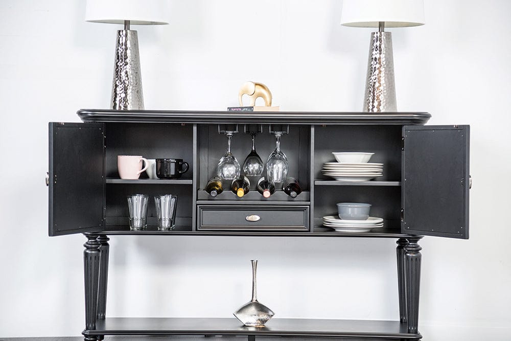 Furniture of America - Hannoria Server in Black - FM3416BK-SV View 2