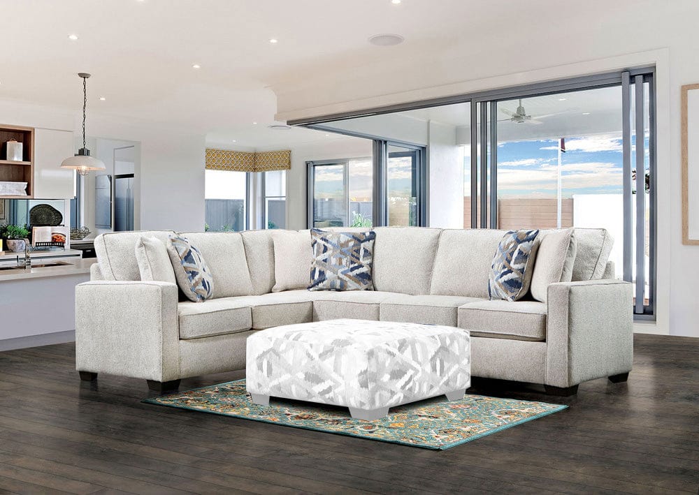 Furniture of America - Heathfield Sectional in Ivory - SM5403-SECT View 1