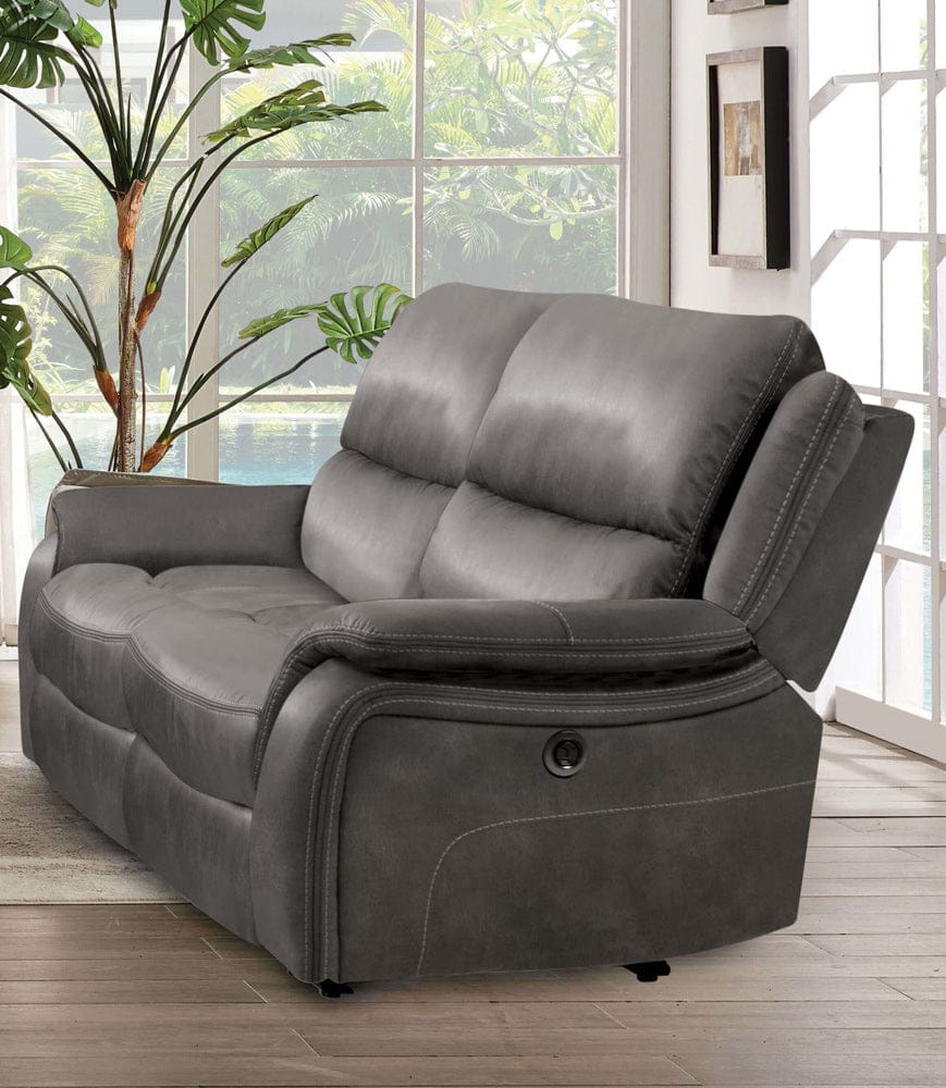 Furniture of America - Henricus Loveseat in Dark Gray - CM9911DG-LV View 1