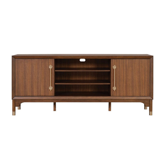 Furniture of America - Hepburne 70" TV Stand in Adjustable Shelves - FM54000WN-TV-70 View 2