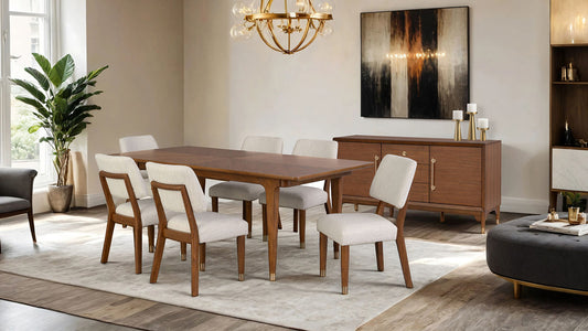 Furniture of America - Hepburne Rectangular Dining Table in Soft Round Edge Top - FM34000WN-T View 2