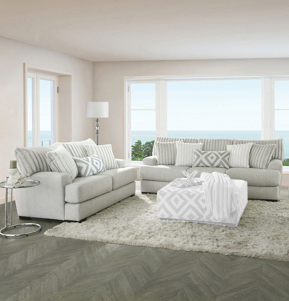 Furniture of America - Hermilly Sofa + Loveseat in Gray - SM5177-2PC View 1