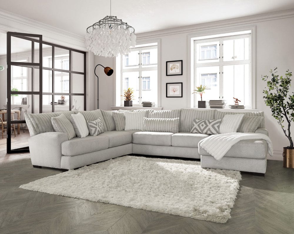 Furniture of America - Hermiston Sectional in Gray - SM5171-SECT View 1