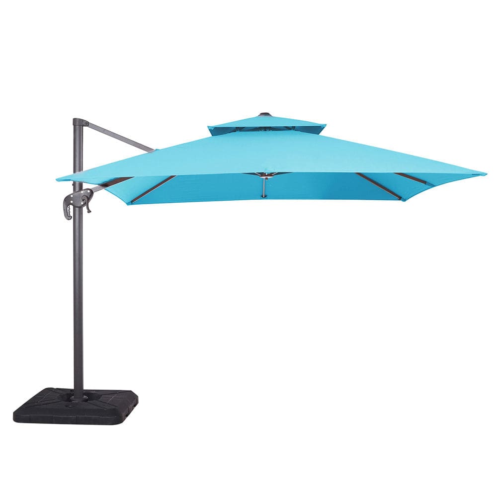 Furniture of America - Hero 10' Square Umbrella with Base in Teal - LA-A028TL+BASE View 1