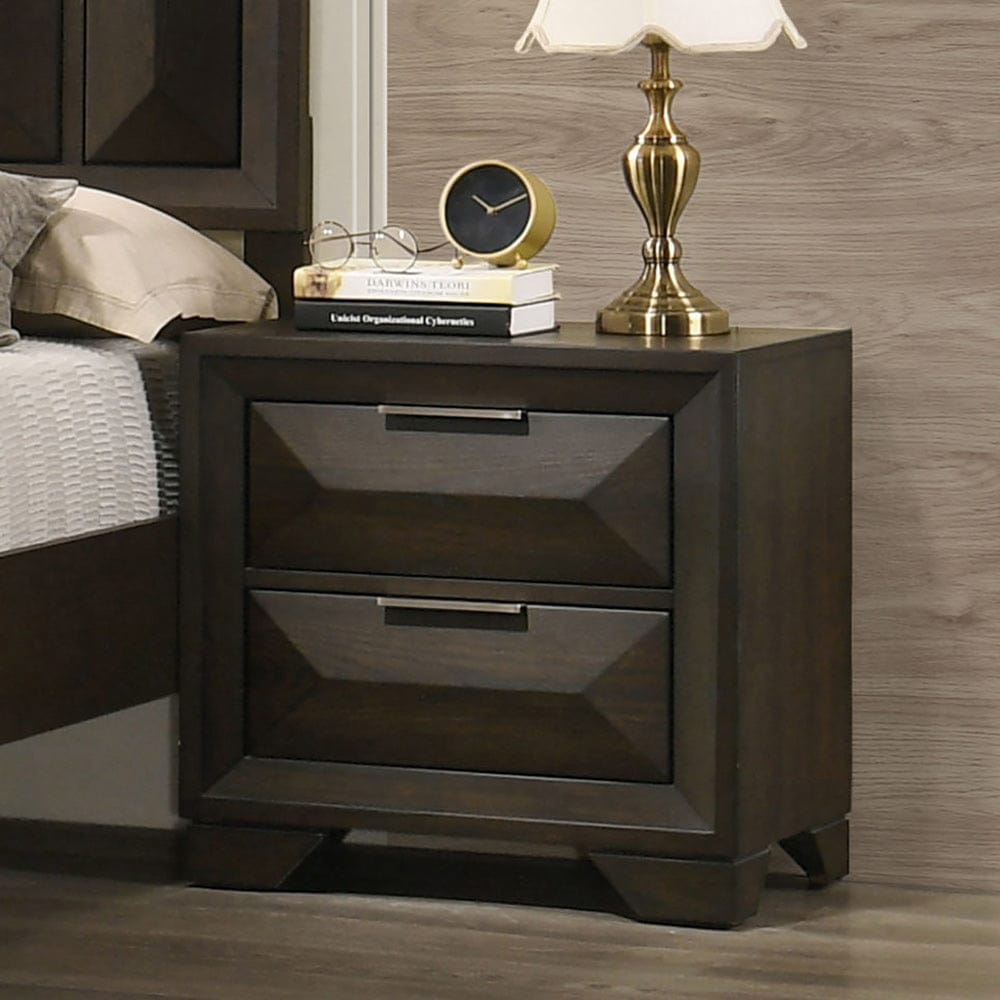 Furniture of America - Hexham Nightstand in Espresso - FM7232BR-N View 1