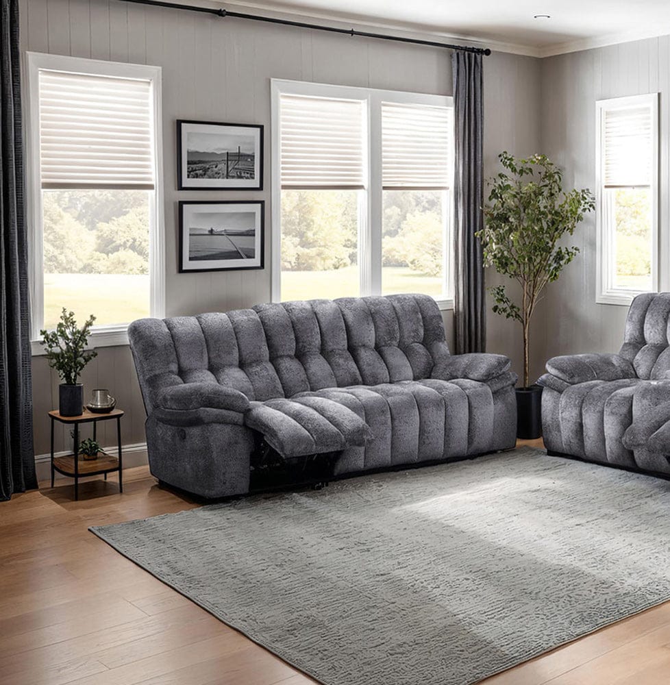 Furniture of America - Hieronymus Manual Sofa in Dark Gray - FM64001DG-SF-M View 1