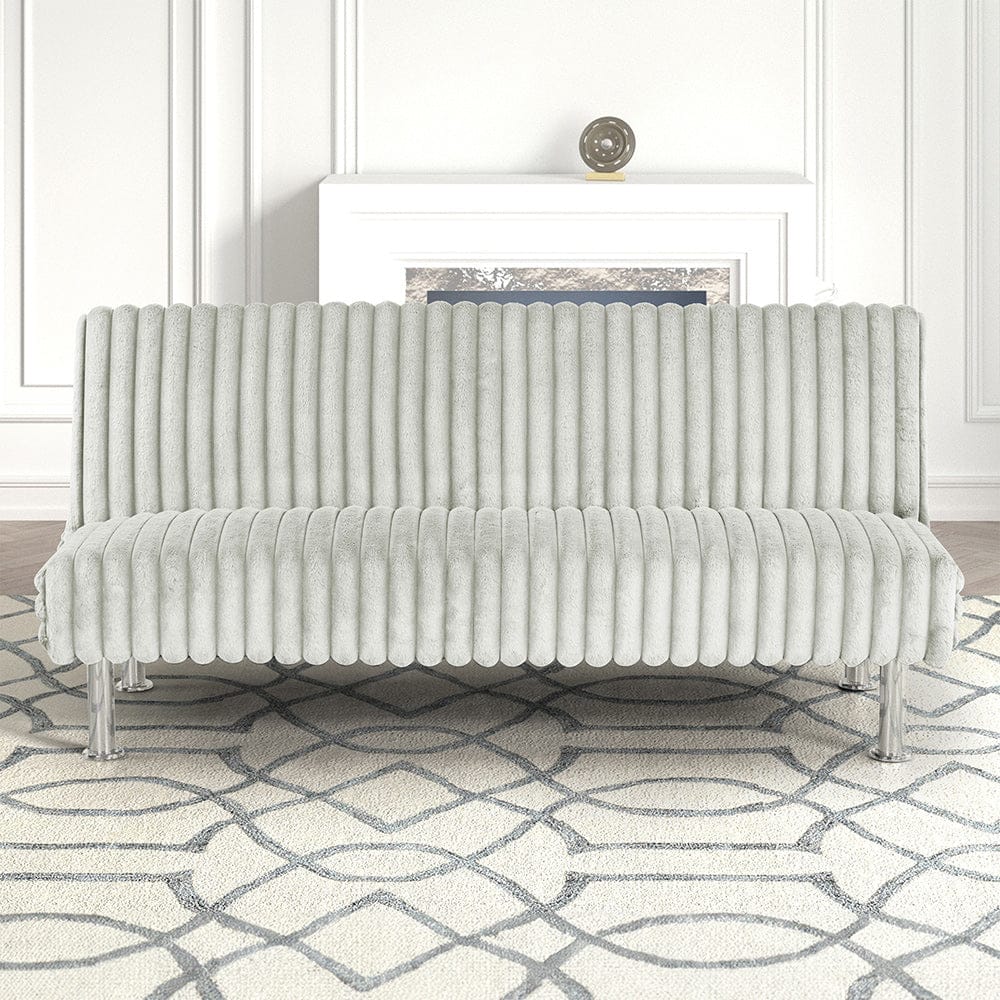 Furniture of America - Hinwil Futon Sofa Bed in Light Gray - FM2903LG View 3