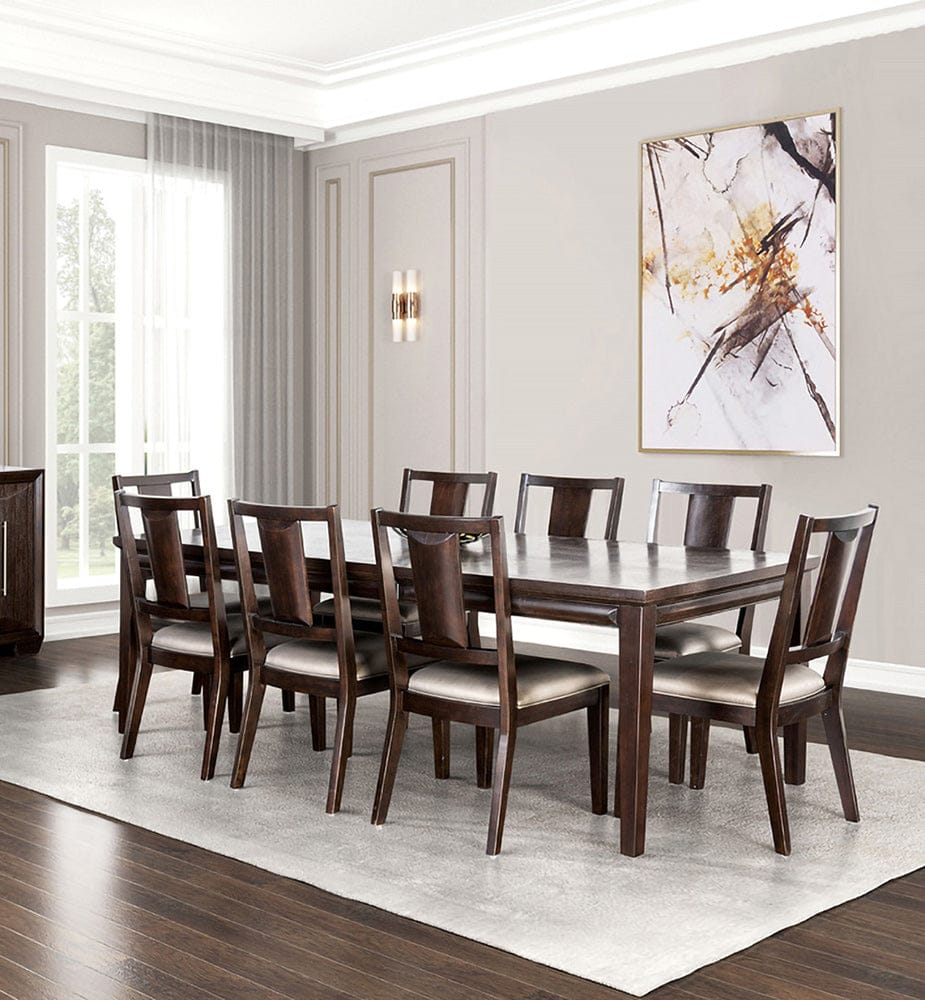 Furniture of America - Hinwitz 9 Pc. Dining Table Set in Espresso - FM3399ES-T-9PC View 1