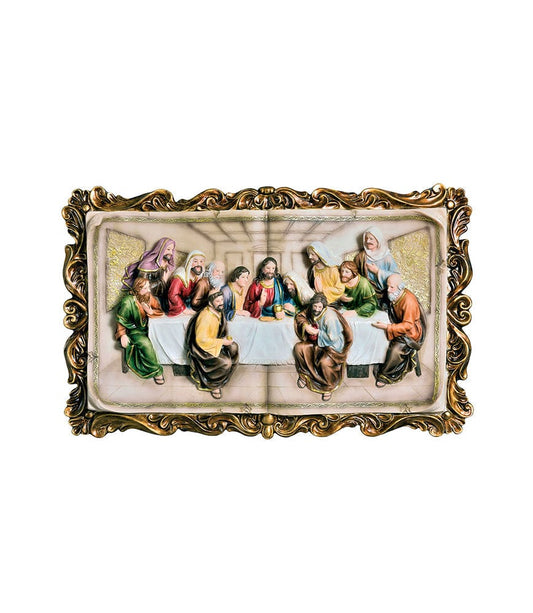 Furniture of America - Homili Last Supper Plaque Gold Border Accents in Multi - L92534-P1 View 2