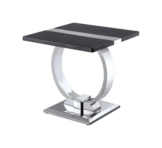 Furniture of America - Horsham - End Table - Silver/Black - FM47019SV-E view 2