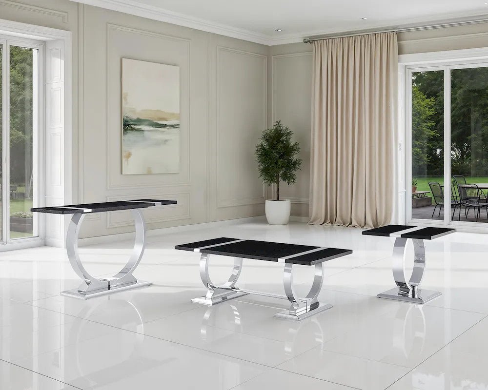 Furniture of America - Horsham - End Table - Silver/Black - FM47019SV-E view 6