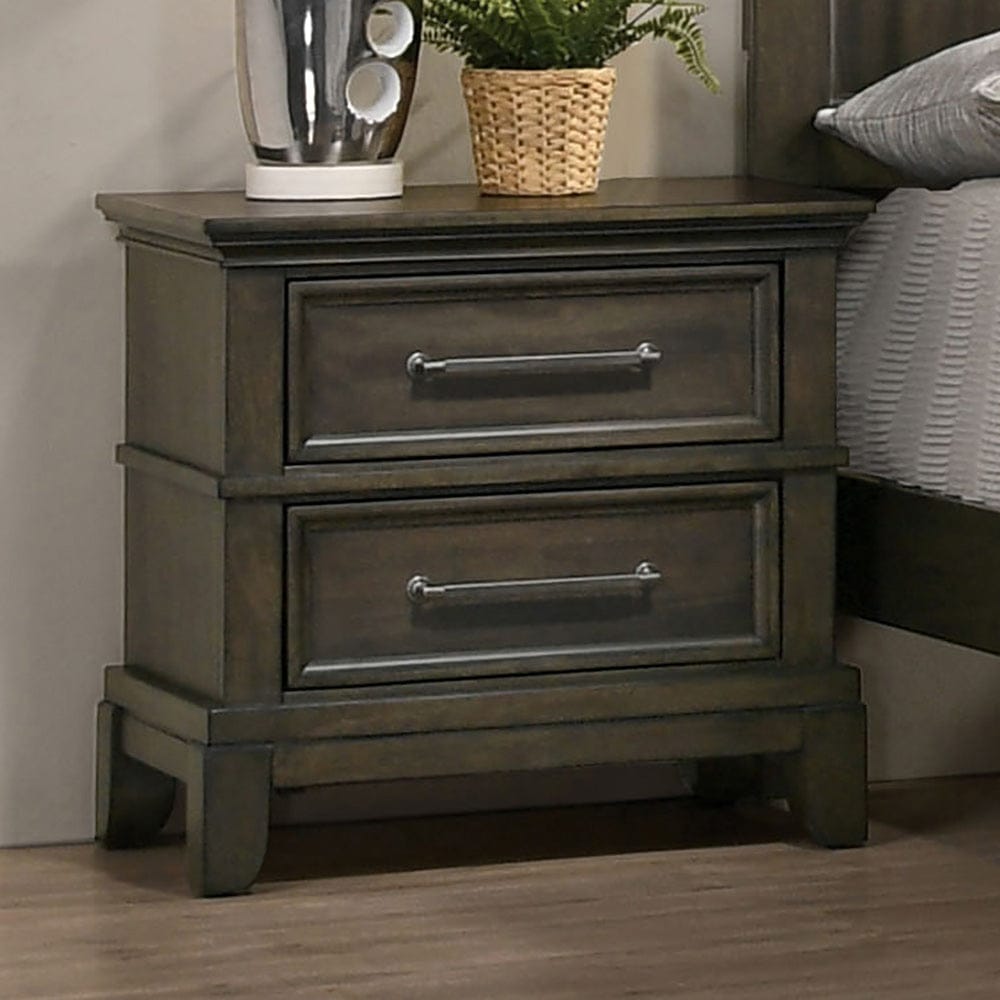 Furniture of America - Houston Nightstand in Gray - CM7221GY-N View 1
