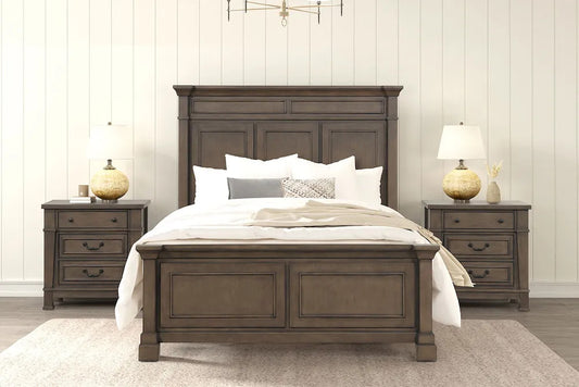Furniture of America - Huddersfield - E.King Bed, Dark Walnut - FM7702DB-EK-BED view 2