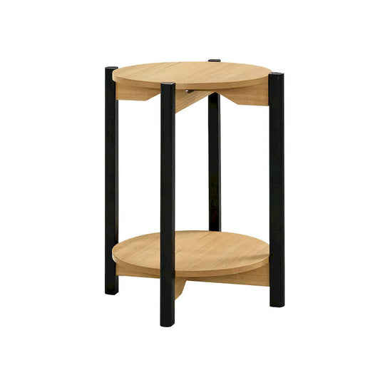 Furniture of America - Hyde - Round End Table - Oak - SL4200AK-E view 2