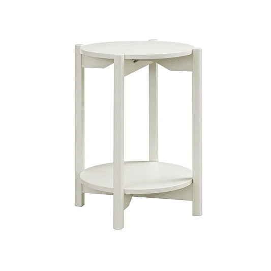 Furniture of America - Hyde - Round End Table - White - SL4200WH-E view 2