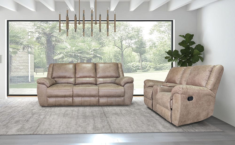 Furniture of America - Jambi Sofa + Loveseat in Brown - NX6011BR-2PC View 1