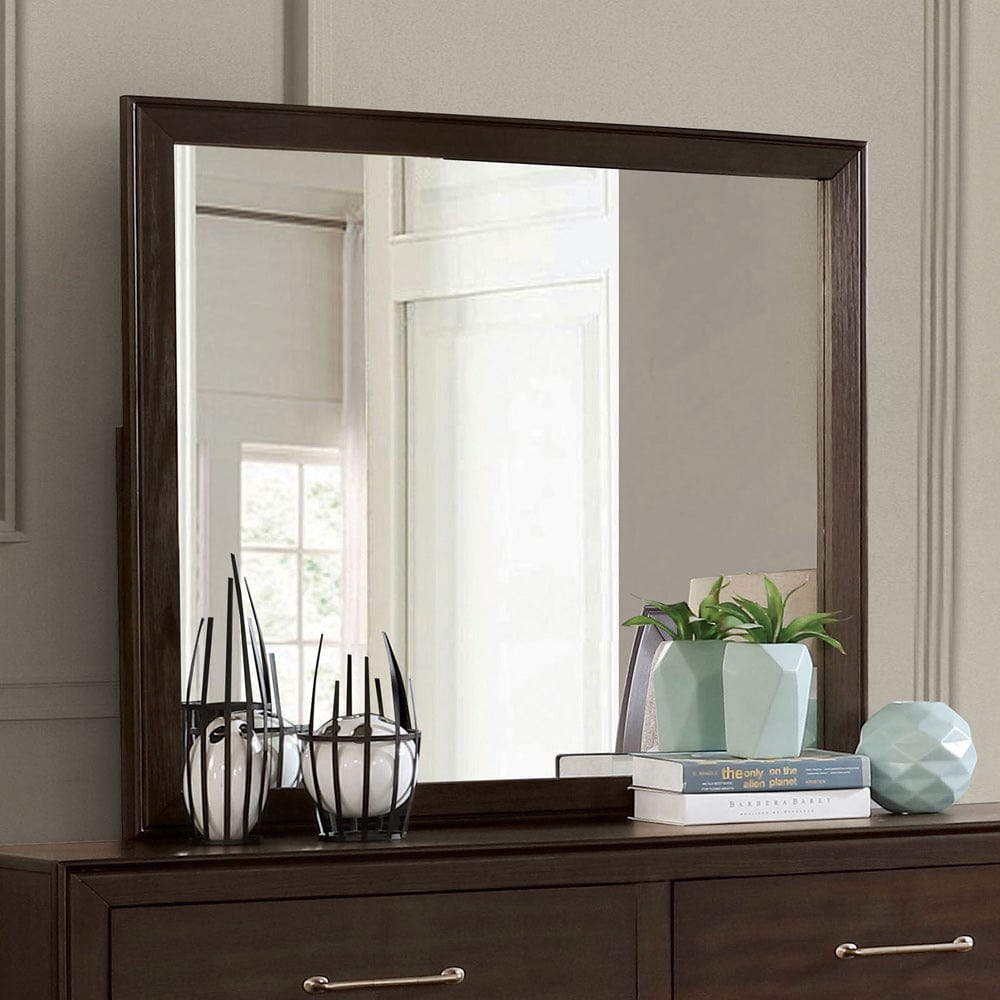 Furniture of America - Jamie Mirror in Walnut - FOA7917M View 1