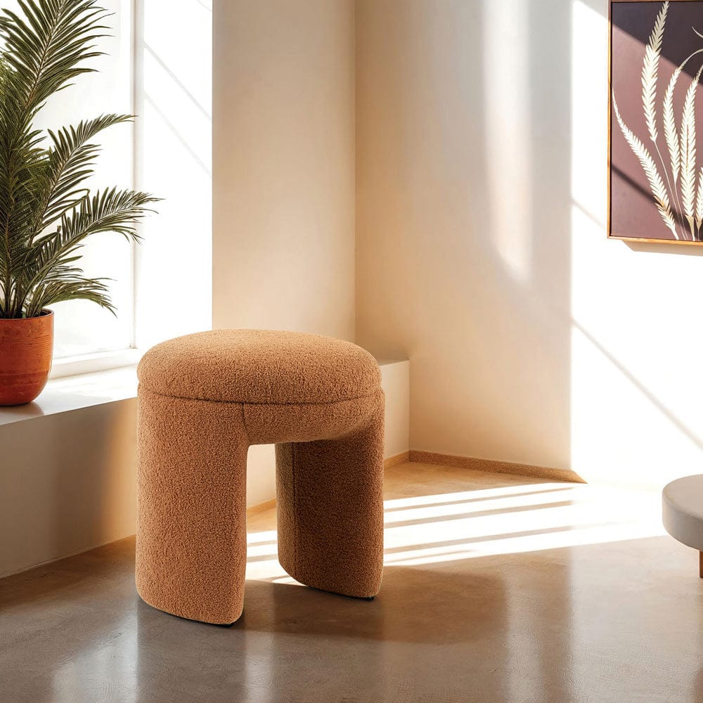 Furniture of America - Janetta Stool in Saddle Brown - FM-AC8004LB View 1