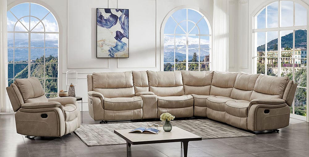 Furniture of America - Jerominus Sectional in Beige - CM9912BG-SECT View 3