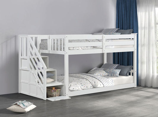 Furniture of America - Jojo Bunk Bed in White - FM-BK1100WH-BED View 2