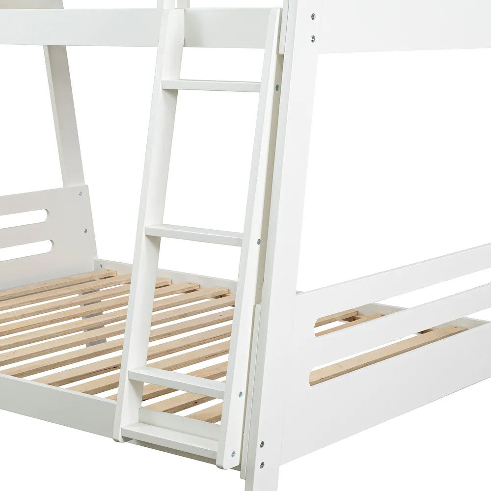Furniture of America - Kallen - Twin/Full Bunk Bed+Mattress - FM-BK206WH-TF-BED+M6 view 5