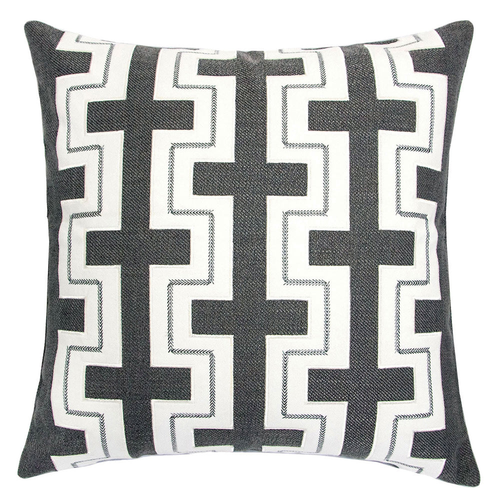 Furniture of America - Kari 20" X 20" Pillow Set of 2 in Dark Gray - PL8051-2PK View 1
