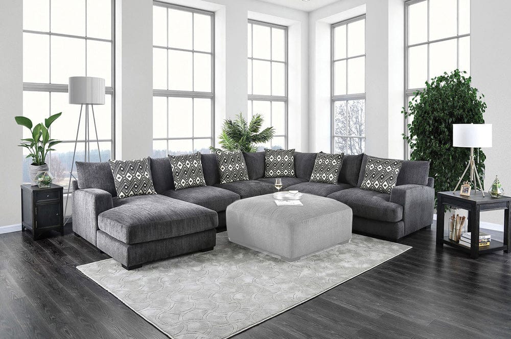 Furniture of America - Kaylee U-Shaped Sectional in Gray - CM6587-SECT View 1