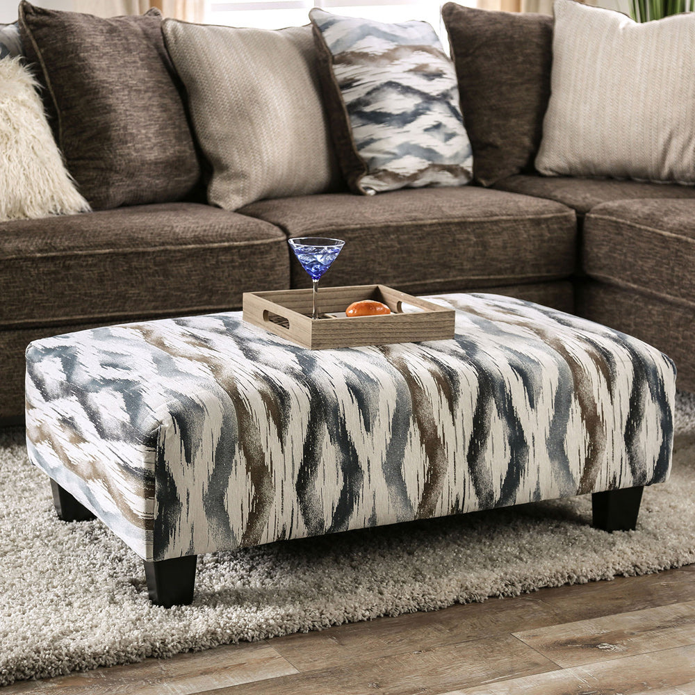 Furniture of America - Kempston Ottoman in Multi - SM5155-OT View 1