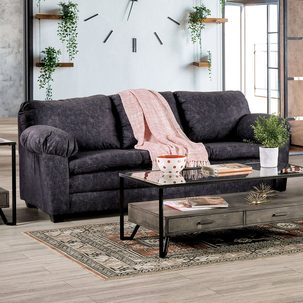 Furniture of America - Keswick Sofa in Charcoal - SM7754-SF View 1