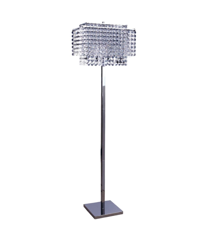 Furniture of America - Kit Floor Lamp in Metal, Crystal - L76832 View 1