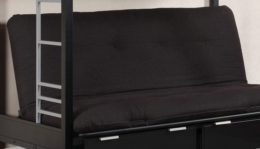 Furniture of America - Knox 6" Black Futon Mattress in Black - FP-2405BK View 1