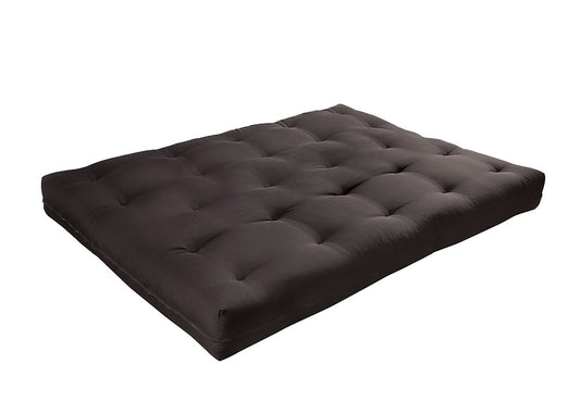 Furniture of America - Knox 8" Black Futon Mattress w/ Inner Spring in Black - FP-2415BK View 2