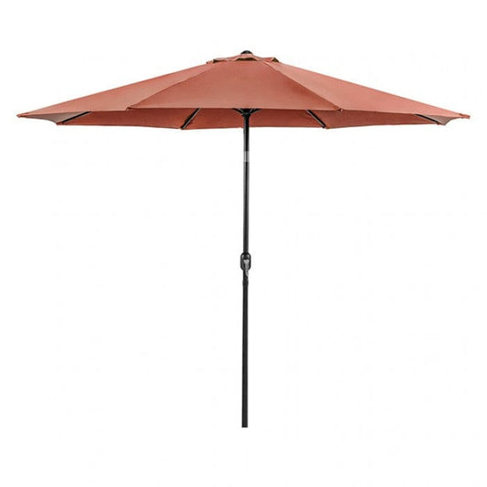 Furniture of America - Lali 11' Outdoor Umbrella with Base in Red - LA-A011RD+BASE