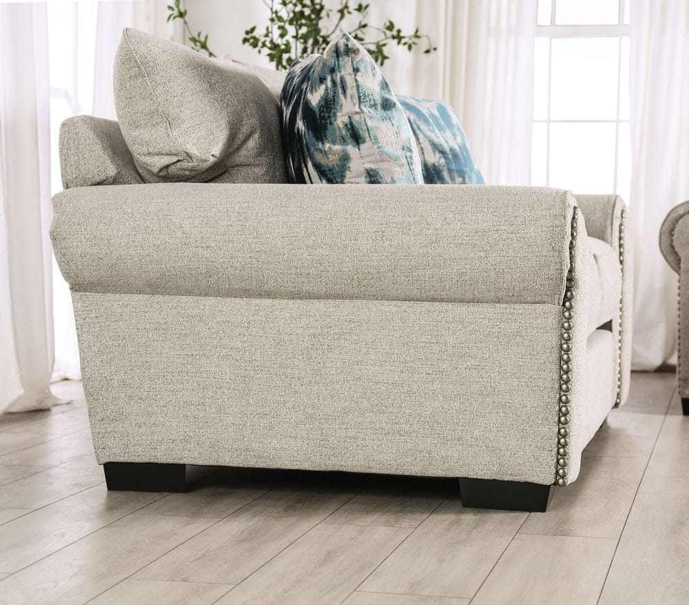 Furniture of America - Laredo Sofa + Loveseat in Beige - SM1215-2PC View 5
