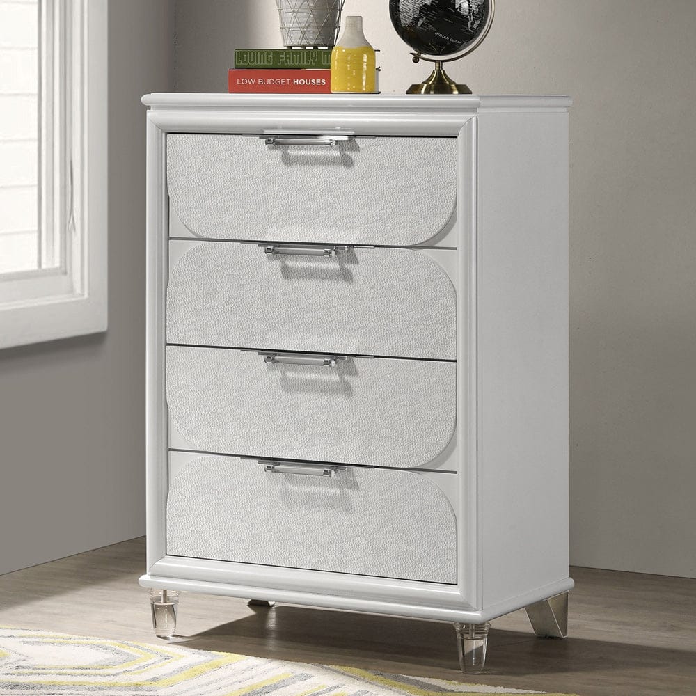 Furniture of America - Lareina Chest in Pearl White - FM72081WH-C View 1