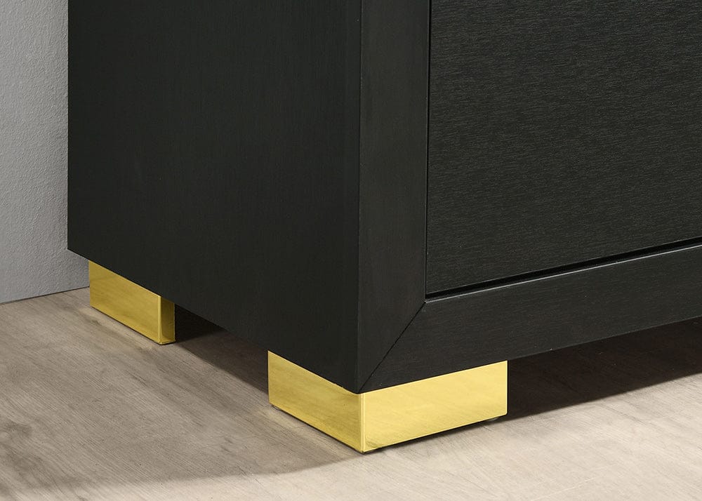 Furniture of America - Latimer Dresser in Black - FM7270BK-D View 3