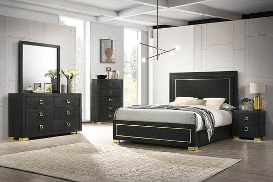 Furniture of America - Latimer Twin Bed in Black - FM7270BK-T-BED View 2