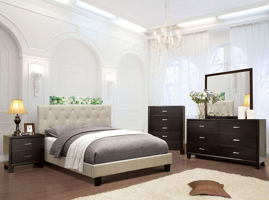 Furniture of America - Leeroy Twin Bed in Ivory - CM7200IV-T-BED-VN View 2